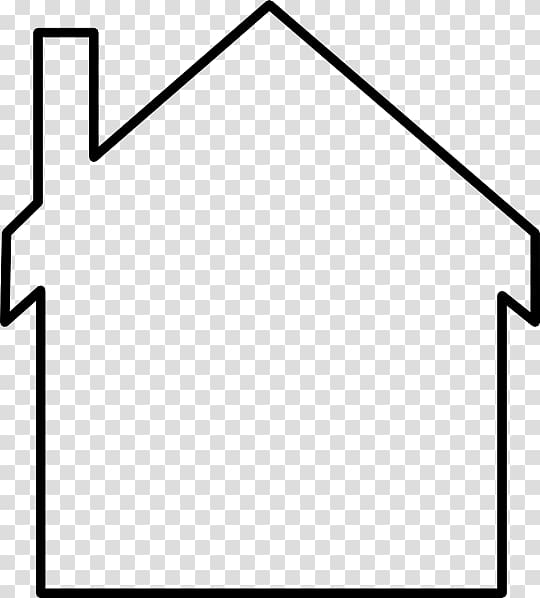 Silhouette House , House Outline transparent background PNG clipart