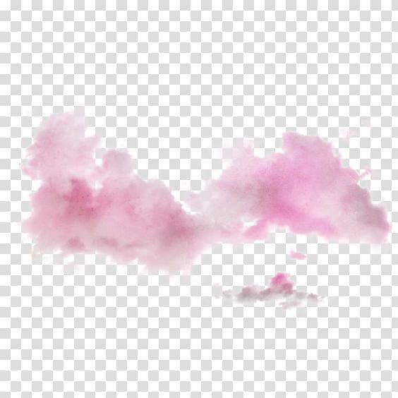 pink ink clouds transparent background PNG clipart