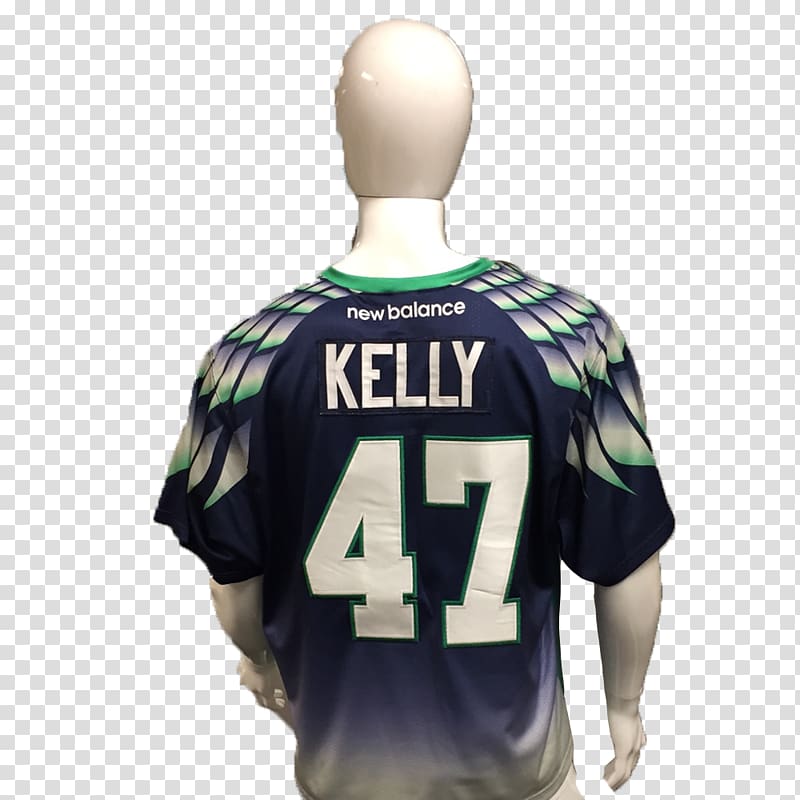 Jersey Chesapeake Bayhawks T-shirt Sleeve Uniform, T-shirt transparent background PNG clipart