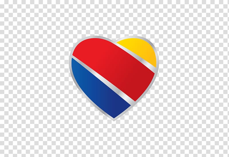 yellow, red, and blue heart , Southwest Airlines Logo Dallas Love Field United Airlines, emirates airline transparent background PNG clipart