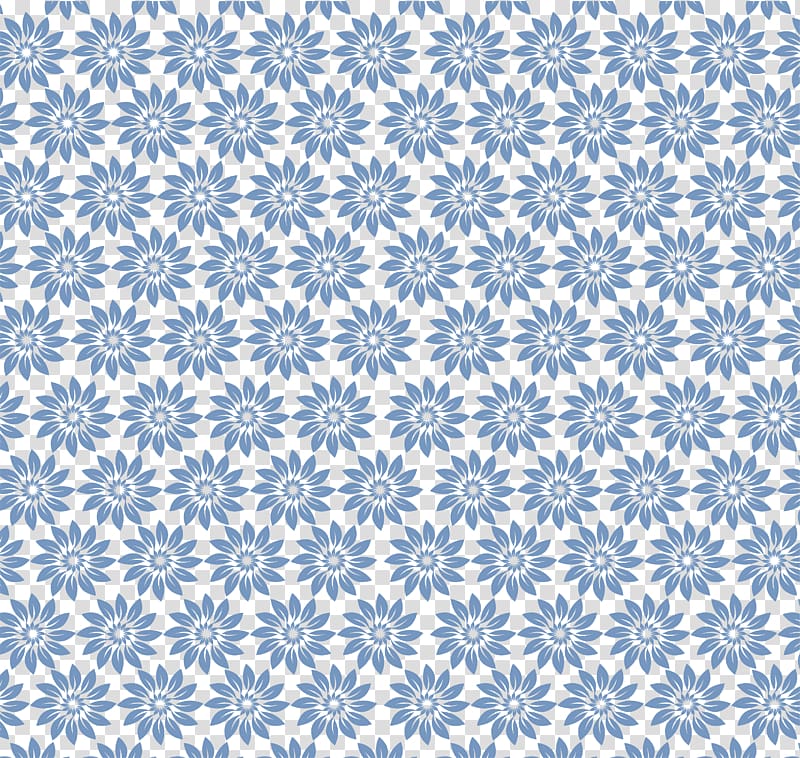 Blue Game Pattern, Romantic blue flower pattern transparent background PNG clipart