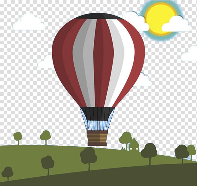 Hot air ballooning, Hot air balloon material transparent background PNG clipart