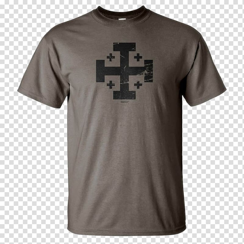 T-shirt Hoodie Clothing Gildan Activewear, Jerusalem Cross transparent background PNG clipart