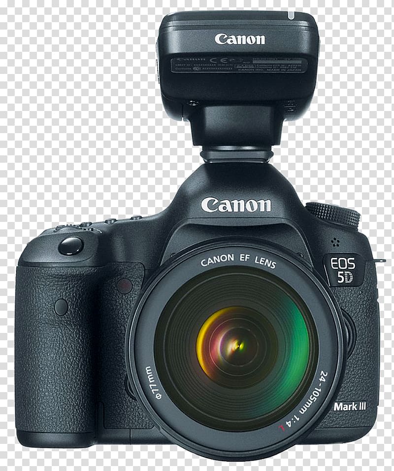 Canon EOS 5D Mark III Canon EOS 6D Canon EOS 5D Mark IV Canon Speedlite ST-E3-RT, Camera transparent background PNG clipart