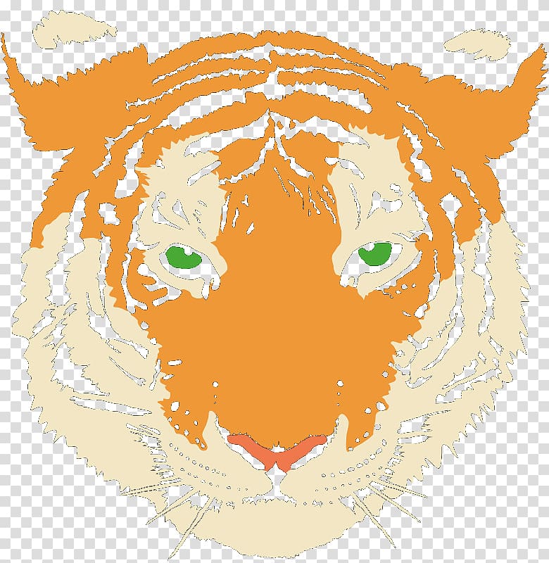 Tiger Lion Whiskers , Cartoon fierce tiger transparent background PNG clipart