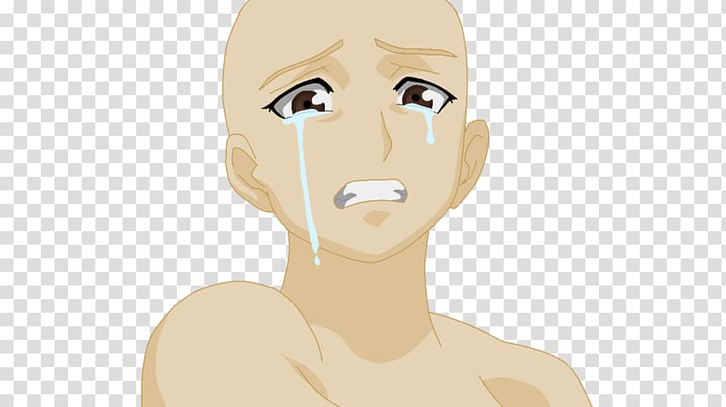 Drawing The Crying Boy Anime, clown hands on transparent background PNG clipart