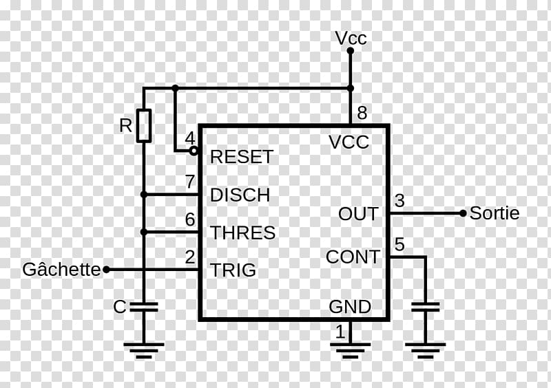 Diode 555 timer IC Astable multivibrator Electronics Electronic circuit, 555 transparent background PNG clipart