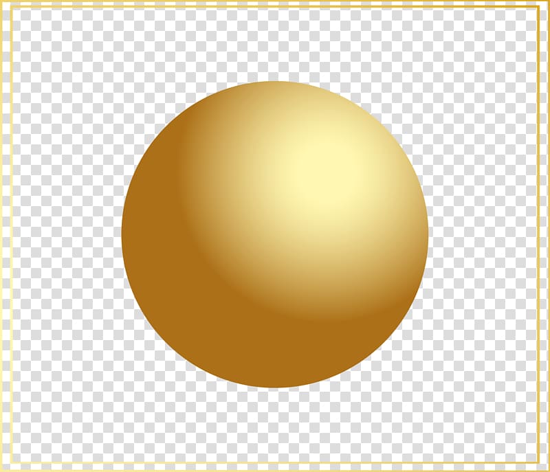 Yellow Material Sphere Pattern, Golden circle frame transparent background PNG clipart