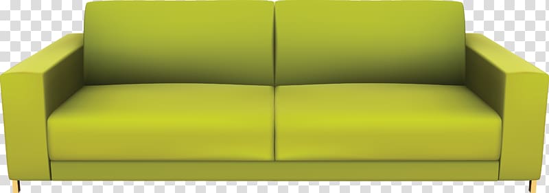 Divan Furniture Living room Bed, Green sofa transparent background PNG clipart