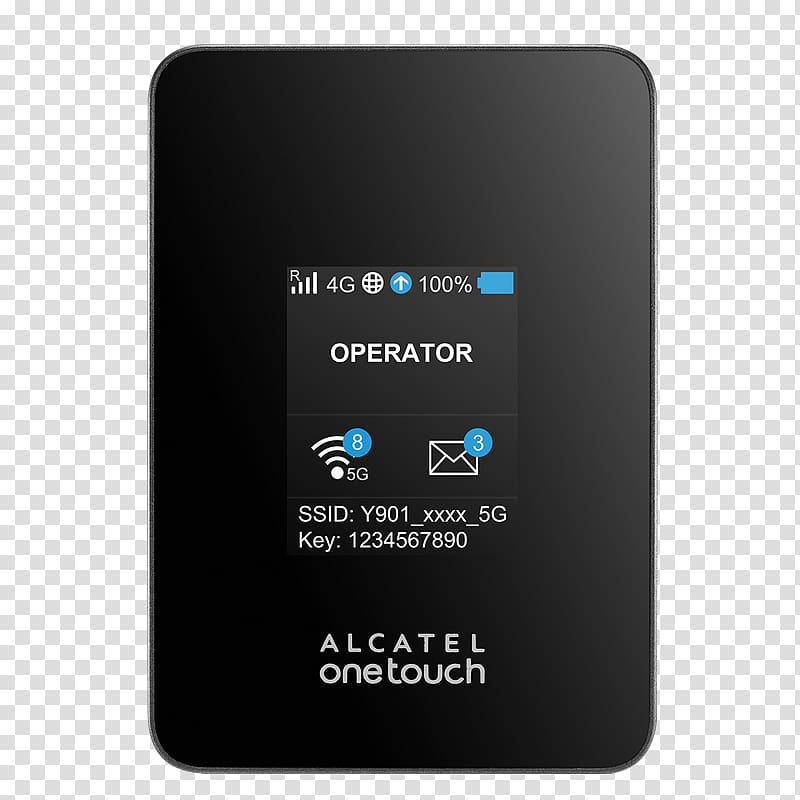 Alcatel Mobile LTE Advanced 4G Router, Link Aggregation transparent background PNG clipart