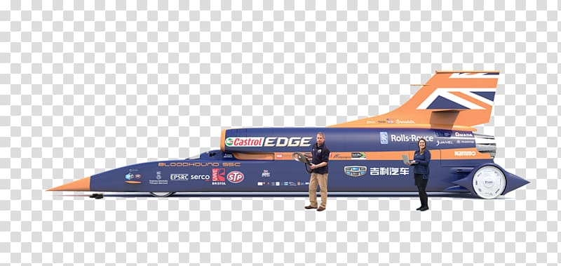 Bloodhound SSC Car ThrustSSC Land speed record, used car transparent background PNG clipart