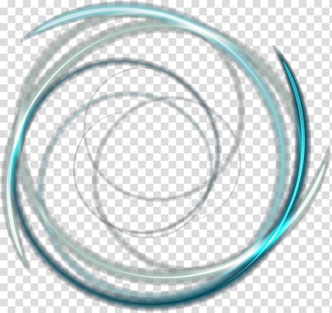 Technology Circle Font, Cool blue ring transparent background PNG clipart