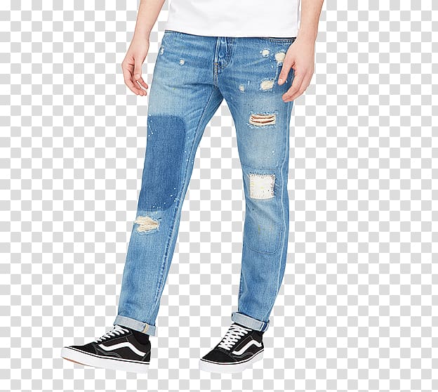 Jeans Denim Selvage Edwin Slim-fit pants, jeans transparent background PNG clipart