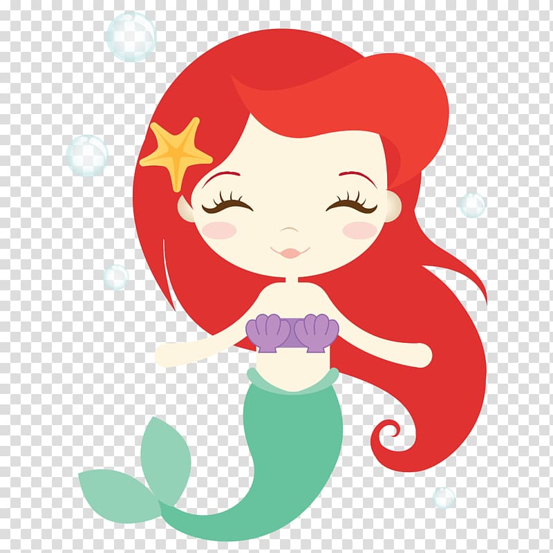 Little Mermaid Ariel illustration, Mermaid , Mermaid transparent background PNG clipart