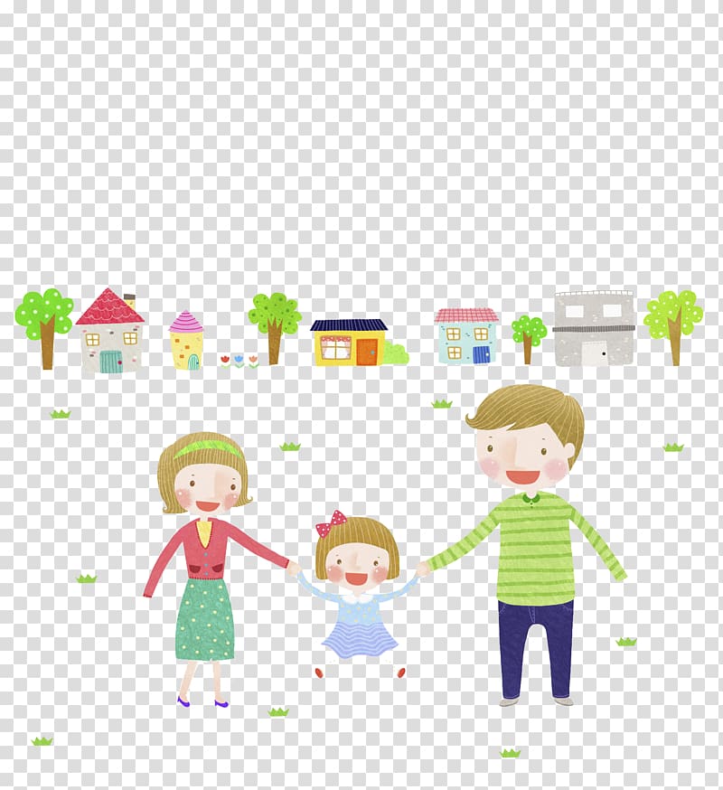 Family Vecteur, Happy family transparent background PNG clipart