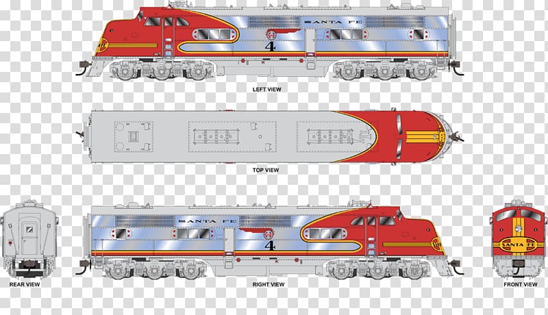 Rail transport Train EMC E1 Locomotive Broadway Limited Imports, train transparent background PNG clipart