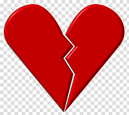 One half Broken heart , Heart Halves transparent background PNG clipart