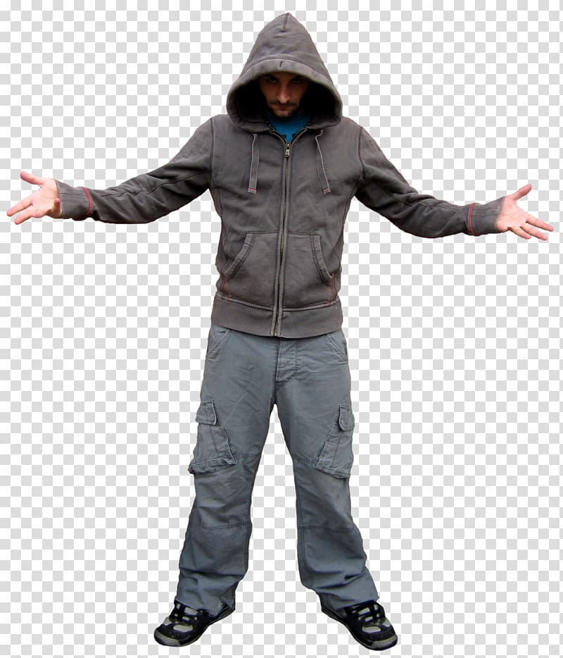 Hoodie Man Umbrella, spark effect transparent background PNG clipart