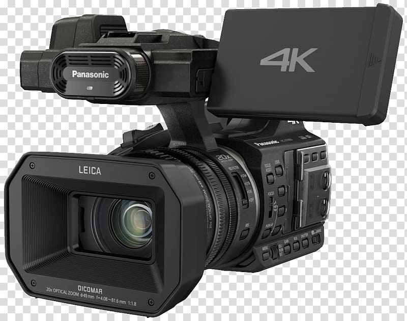 Camcorder 4K resolution Ultra-high-definition television Lumix Panasonic HC-X1000, Camera transparent background PNG clipart