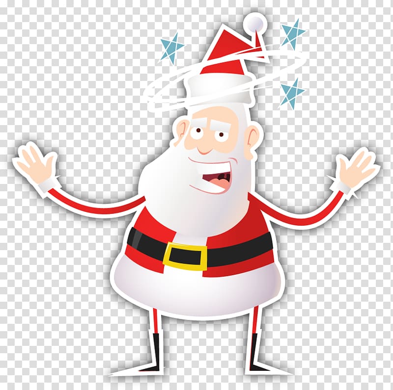 Santa Claus A Visit from St. Nicholas Sled Christmas , Santa And His Sleigh transparent background PNG clipart