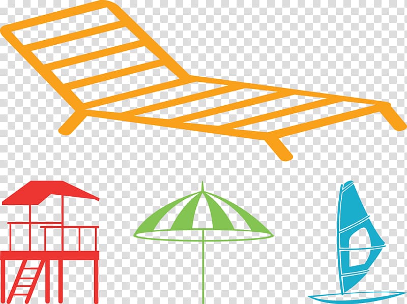 Beach Silhouette , summer casual beach loungers transparent background PNG clipart