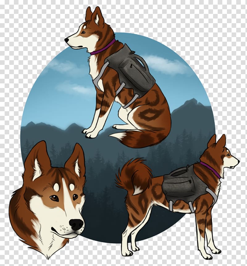 Dog breed Siberian Husky Norwegian Lundehund , carry on transparent background PNG clipart