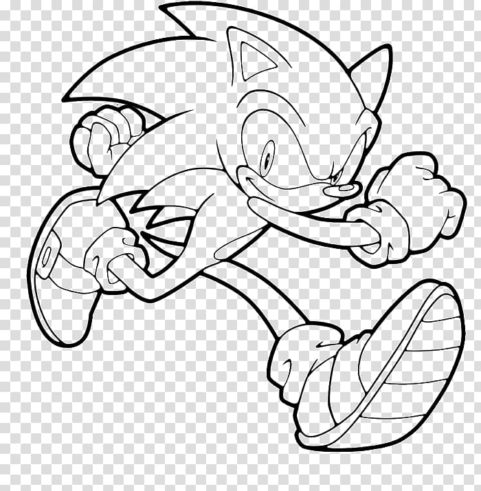 Sonic Colors Sonic the Hedgehog Sonic Unleashed Sonic Dash Shadow the  Hedgehog, Hedgehog Outline s, angle, white, child png