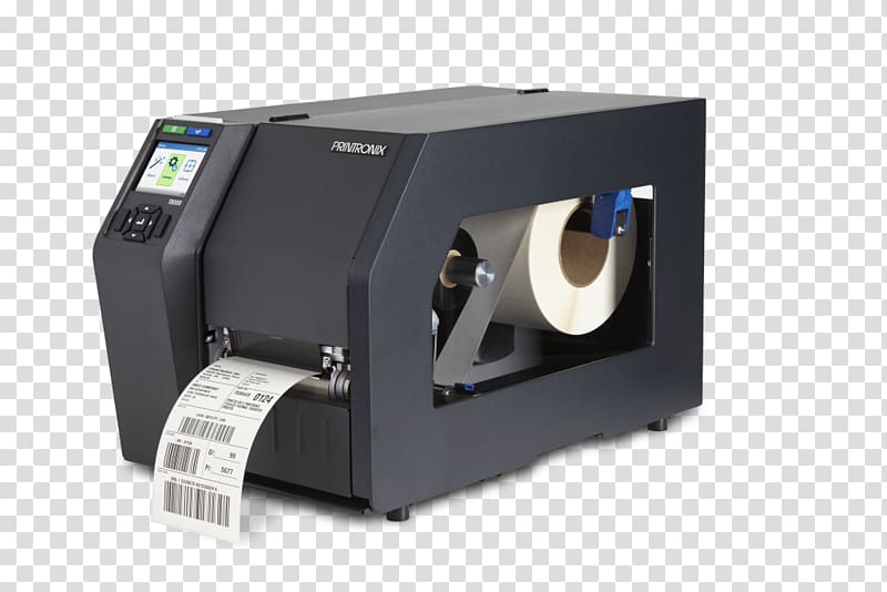 Thermal printing Printronix Barcode printer Label printer, printer transparent background PNG clipart