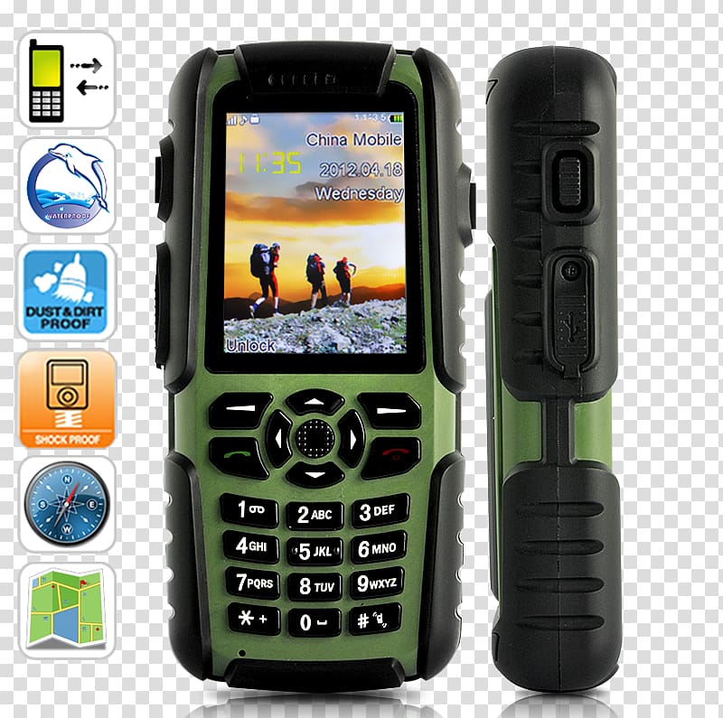 Telephone Walkie-talkie Rugged computer Smartphone iPhone, flashlight call phone transparent background PNG clipart