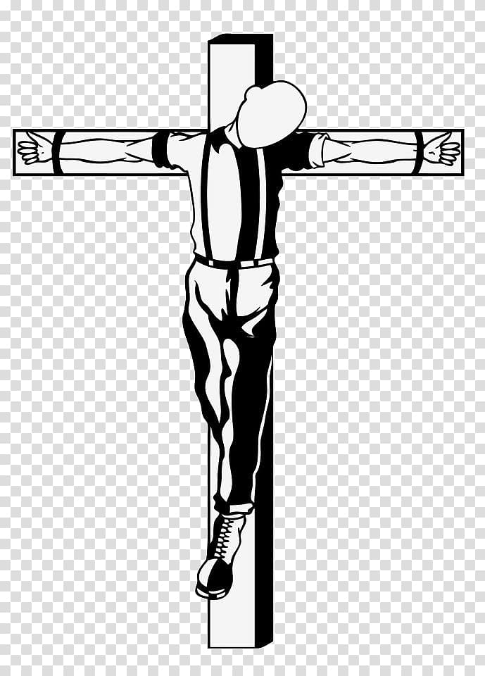 crucified person art, Skinhead Crucifixion Tattoo Symbol Meaning, Crucifixion transparent background PNG clipart