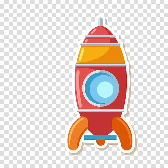 rocket illustration, Paper Color Rocket Millions, rocket transparent background PNG clipart
