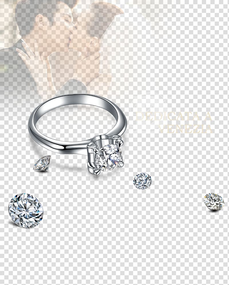 Ring Diamond Designer, Love ring transparent background PNG clipart