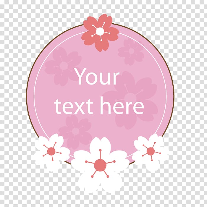 Circle, pink sweet frame transparent background PNG clipart