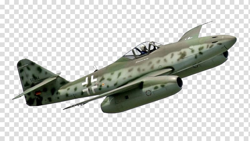 Messerschmitt Me 262 Airplane Fighter aircraft, airplane transparent background PNG clipart