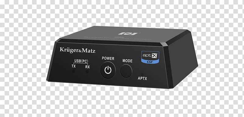 Transmitter Krüger & Matz Bluetooth A2DP Radio receiver, bluetooth transparent background PNG clipart