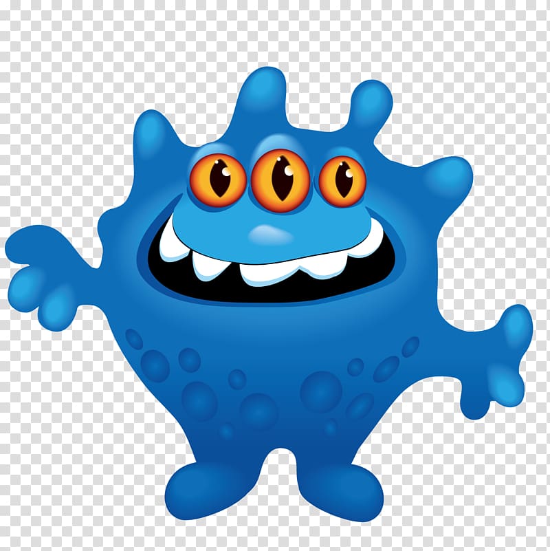 Monster Drawing Packaging and labeling Art, computer virus transparent background PNG clipart