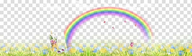 Rainbow Sky Purple , Colorful grass background transparent background PNG clipart