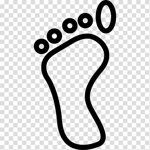 Computer Icons Footprint Barefoot , foot transparent background PNG clipart
