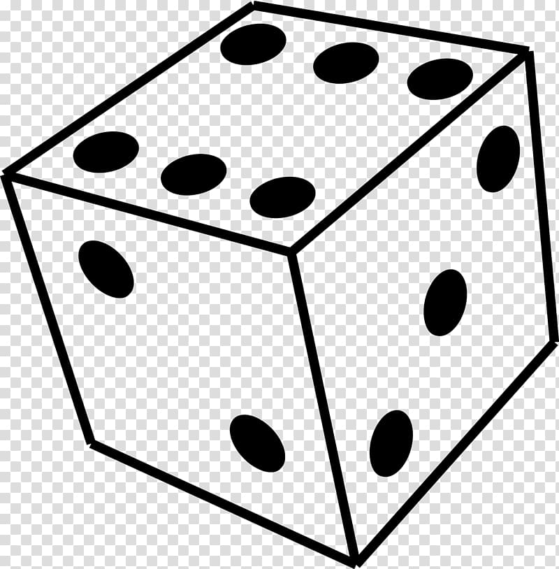 Drawing Coloring book Dice , perspective transparent background PNG clipart
