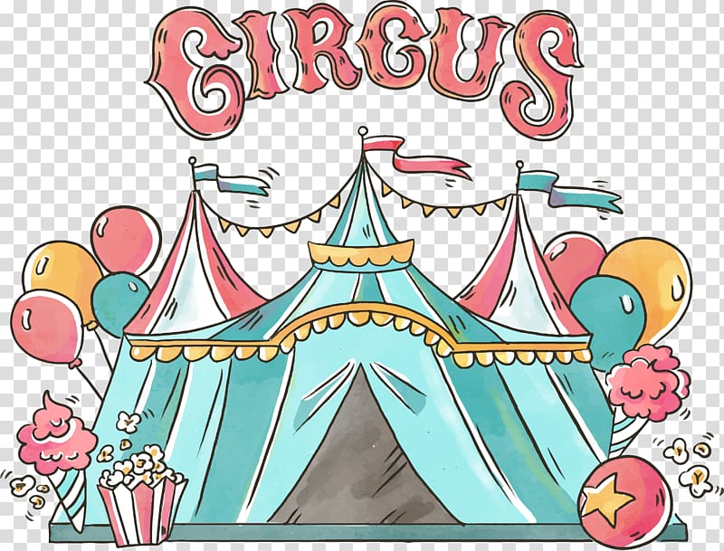 teal and pink circus illustration, Tent Camping , Painted tent transparent background PNG clipart