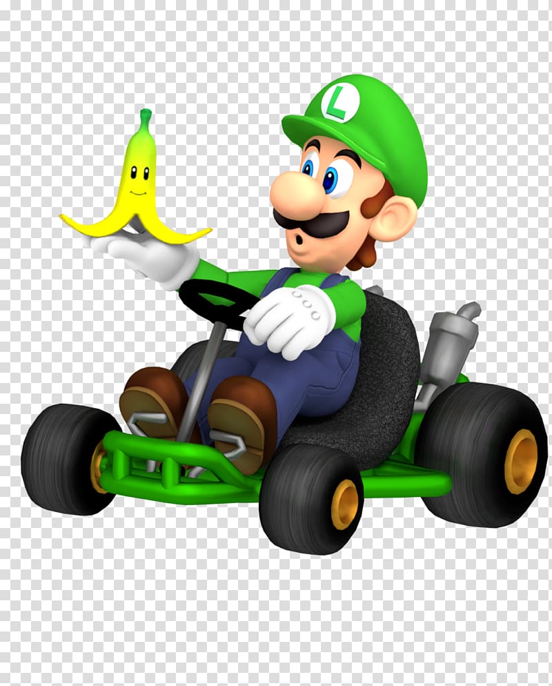 Lugi riding cart illustration, Mario Kart Wii Mario Kart DS Mario Kart 8 Luigi, luigi transparent background PNG clipart