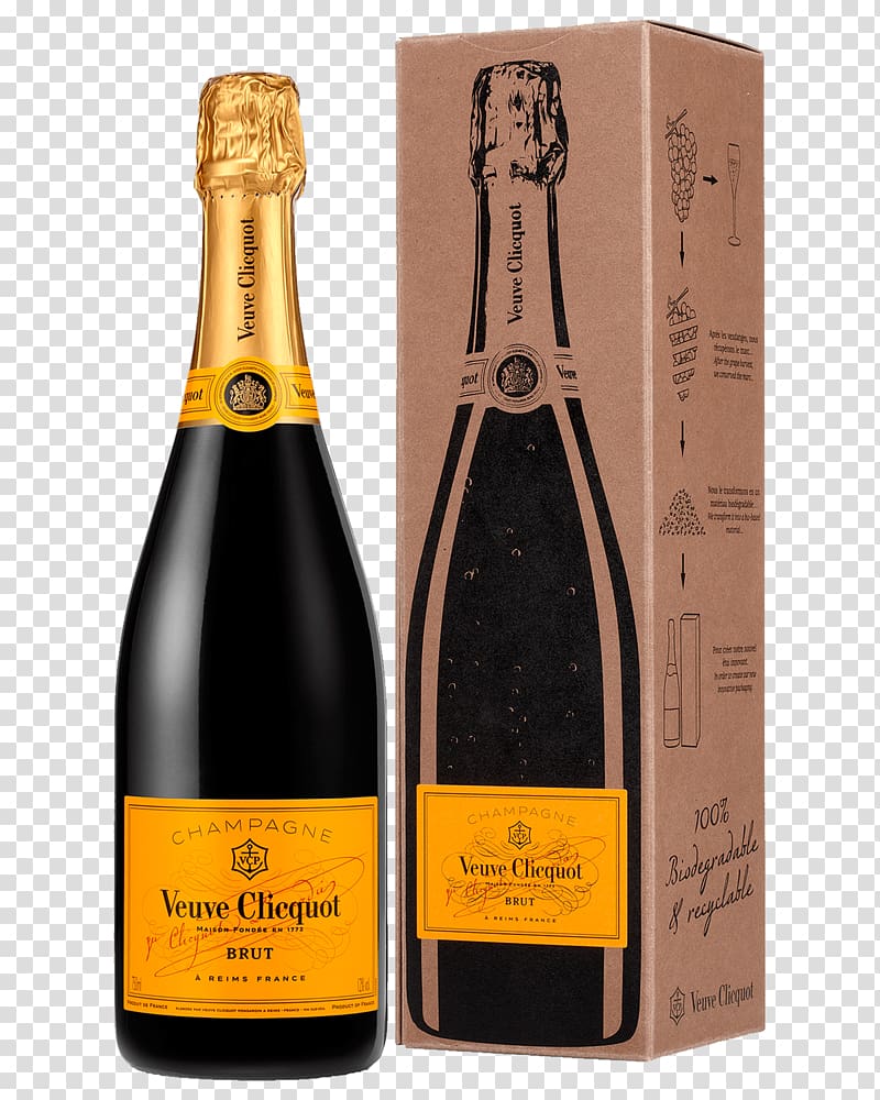 Champagne Wine Rosé Moët & Chandon Veuve Clicquot, box Label transparent background PNG clipart