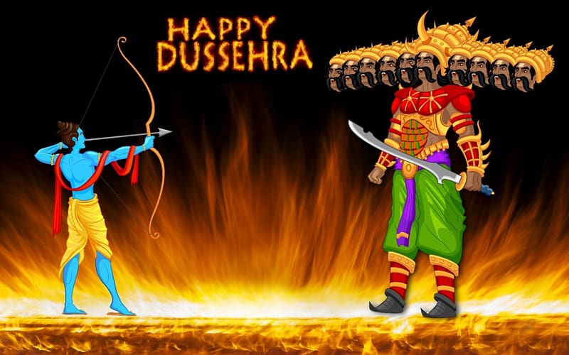 Ravana Durga Puja Rama Dussehra Festival, Dussehra transparent background PNG clipart