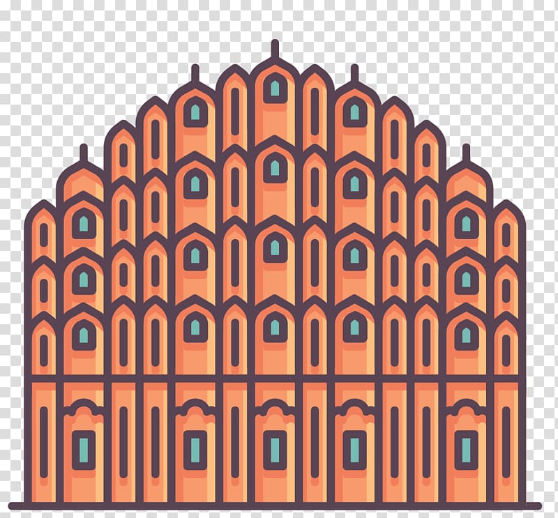 Hawa Mahal City Palace Jal Mahal Jantar Mantar Computer Icons, scenic spots and historical sites transparent background PNG clipart