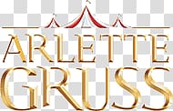 Arlette Gruss text, Cirque Arlette Gruss Logo transparent background PNG clipart