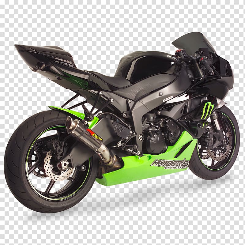 Exhaust system Tire Car Motorcycle fairing, Ninja Zx6r transparent background PNG clipart