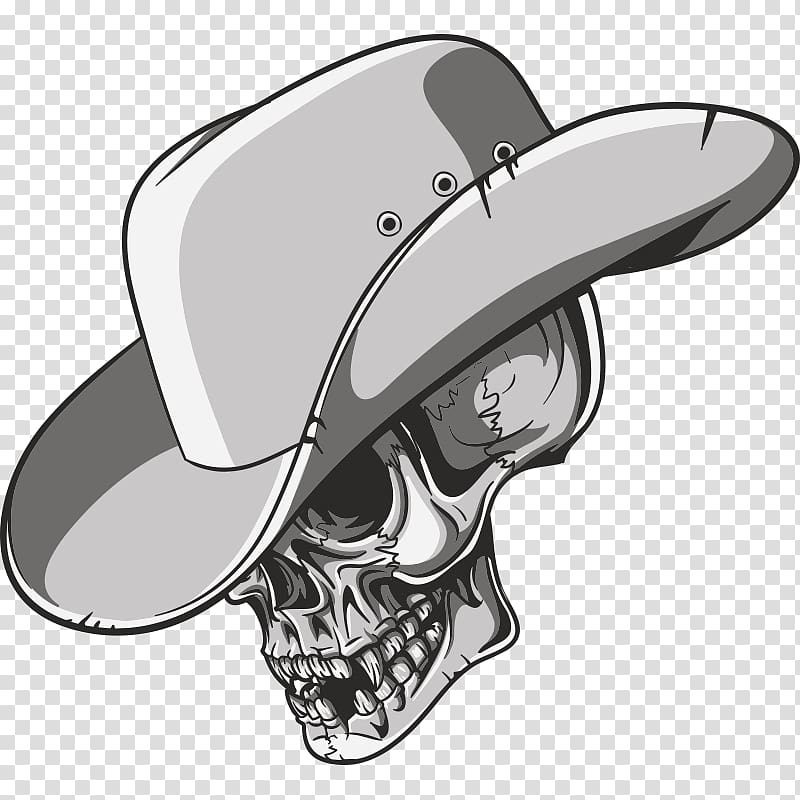 Cowboy hat Skull, Hat transparent background PNG clipart