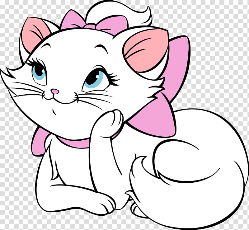 Disney Aristocats illustration, Marie Cat Drawing Kitten Painting, color kitten transparent background PNG clipart