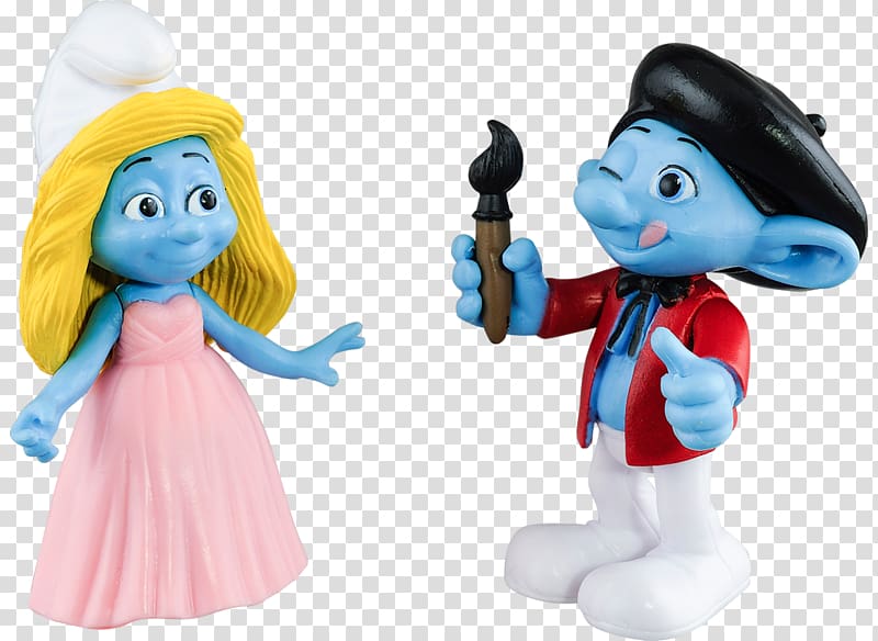 smurfette and grouchy smurf