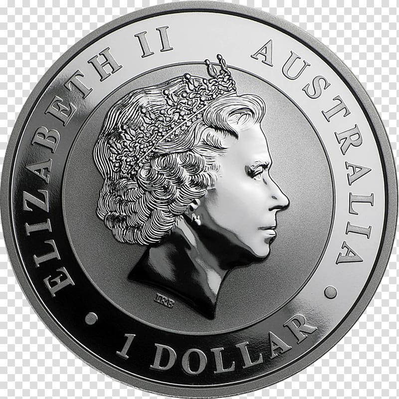 Perth Mint Australian Silver Kookaburra Silver coin, metal coin transparent background PNG clipart